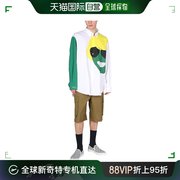香港直邮kenzo高田贤三拼色长袖衬衫男士，设计有趣尖领单排扣舒适
