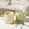 舍里高颜值马克杯女创意水杯家用设计感陶瓷杯子情侣早餐杯咖啡杯
