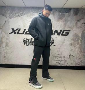 李宁cba24赛季运动休闲套装外套长裤球员，同款出场服城市版定制