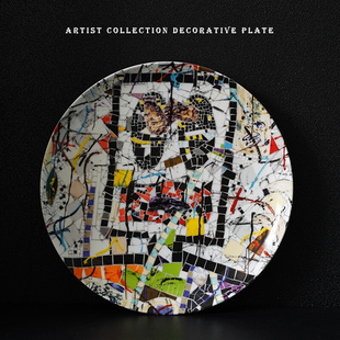 ashid拉希德·约翰逊个性，艺术陶瓷装饰盘收藏盘挂盘