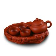 紫砂功夫茶具茶壶茶杯套装简约整套茶具带茶盘泡茶陶瓷家用小茶具