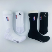 长高筒飞人刺绣篮球袜 NBA刺绣精英款训练运动袜加厚毛巾底袜子