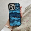 Casetiffany黄明昊同款蓝色海浪iPhone14pro苹果15pormax手机壳