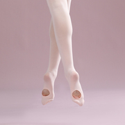 舞苑儿童舞蹈袜女童跳舞专用练功打底袜90D白色芭蕾舞连裤袜大袜