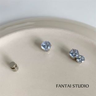 FANTAI钻石磁铁耳环2023年潮轻奢小众设计感高级冷性风女耳钉