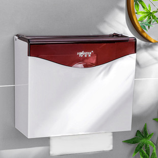 加厚厕所纸巾盒草纸盒免打孔卫生间纸巾盒檫纸盒，厕所塑料擦手纸盒