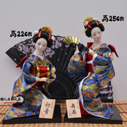 日本人偶艺妓和服娃娃人形摆设绢人摆件居酒屋装饰工艺品酒店用品