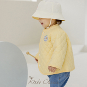 kidsclara韩国儿童外套春款2面可穿薄棉衣服，1-4岁男女宝宝婴儿款