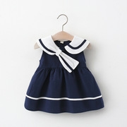 女宝宝裙子0-2-3岁4女童夏装，1婴儿学院风衣服，洋气6个月女童公主裙