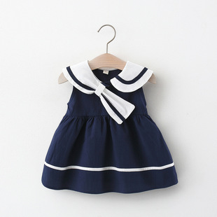 女宝宝裙子0-2-3岁4女童，夏装1婴儿学院风衣服洋气，6个月女童公主裙