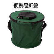 钓鱼桶折叠水箱便携带盖水桶活鱼桶钓鱼用具工具箱装鱼箱帆布鱼桶