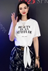 白色短袖t恤女夏季2024韩版个性系带字母，印花休闲短款上衣潮