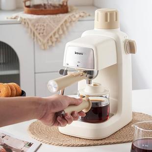 2024意式咖啡机蒸汽打奶泡机半自动萃取浓缩咖啡机小型家
