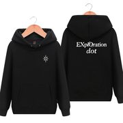 exo五巡安可演唱会打歌服exploration同款卫衣连帽长袖加绒外套棉