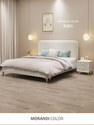 布艺床主卧双人实木软床现代极简约1.5米单人奶油风布床1.8轻奢床