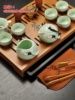 冰裂紫砂陶瓷功夫茶具套装家用茶壶茶杯整套竹子实木茶盘茶台