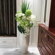 轻奢贝壳落地大花瓶套装花器干花插花摆件客厅欧式现代装饰品花艺