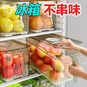 c美的双开门冰箱冷冻收纳盒，抽屉式分格冻肉大号，手提保鲜盒适用于