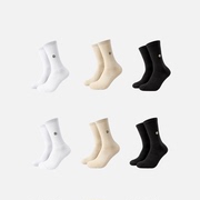 tokeygo同款纯棉运动长筒袜加厚毛巾，底防臭篮球训练白精梳棉袜子