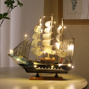 一帆风顺帆船摆件家居，装饰工艺品客厅电视酒柜，玄关办公室简约现代
