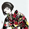 「SHUNA」彼女1 江口寿史展会限定日本原版复古风女孩插画明信片