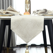 桌旗现代简约北欧餐桌，装饰布长条床旗床尾，巾美欧式轻奢华茶几桌布