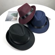 时尚绅士帽爵士帽韩版潮男女，英伦复古小礼帽，休闲舞台表演帽子
