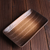 日式长方形盘子陶瓷家用菜盘创意餐具菜盘叠加收纳方便平板长方盘