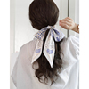 「知雾原创」淡蓝牡丹~发带，丝巾长条女绑包包小飘带搭配衬衫领巾