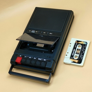 复古怀旧磁带录音机，手提鞋盒式随身听usb播放可外放可录音