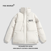 fogmurua2023美式高街1977羽绒棉服情侣冬季棉，上衣外套男女