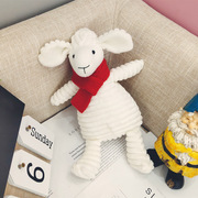 小羊公仔狐狸玩偶婴儿，安抚布娃娃猪毛绒玩具，睡觉抱床上生日礼物女