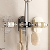 花洒支架浴室吸盘式可移动免打孔儿童淋浴喷头挂座可调节固定神器