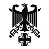 防水反光汽车贴纸拉花箱包铁，十字老鹰c22德国联邦鹰双盾徽贴花