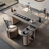 岩板茶台现代简约茶桌椅组合客厅轻奢泡茶桌一体设计师茶桌办公桌