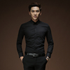 衬衫男士长袖修身韩版黑色正装，免烫寸衫西装抗皱商务，休闲工装衬衣