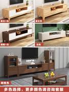 中式实木电视柜现代简约小户型，客厅影视柜胡桃色卧室电视机柜地柜