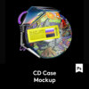 cdcasemockup潮流cd光盘，贴纸设计展示psd样机模板m2020091101