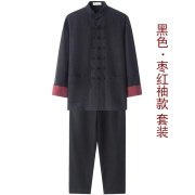 特卖唐装太极服男厚款春秋季加厚棉麻中国风太极服运动套装