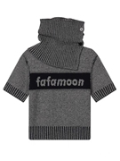 原厂fafa设计师品牌 23秋季围脖针织短袖针织衫上衣套头