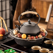 铁壶煮茶壶围炉煮茶铸铁壶烧水泡茶专用器具全套2024明火茶壶