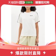 香港直邮潮奢adidas女士flocked-logo有机棉t恤