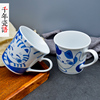 日本进口马克杯猫咪杯水杯，咖啡杯家用日式和风，创意情侣杯