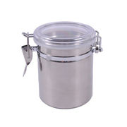 保湿罐可视不锈钢保湿盒储存咖啡豆茶叶罐香菸烟筒烟罐金属密封罐