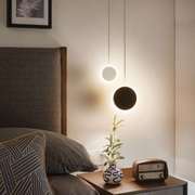 后现代简约圆圈小吊灯北欧个性创意卧室床头吧台设计师风格吊灯