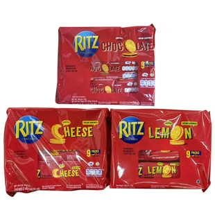香港进口印尼RITZ卡夫乐之夹心饼干243g袋装包装奶酪味芝士柠檬味