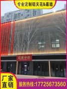 冲孔铝单板外墙定制售楼部门头氟碳漆雕花穿孔铝单板镂空幕墙