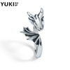 yuki男士女生925纯银戒指，千与千寻白龙银饰情人礼物，情侣银戒子潮