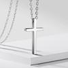 十字架项链不掉色钛钢饰品男女锁骨链嘻哈个性小众设计感免费刻字