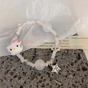 卡通helloKitty手链女可爱星星凯特猫手串小众百搭甜美多巴胺手饰